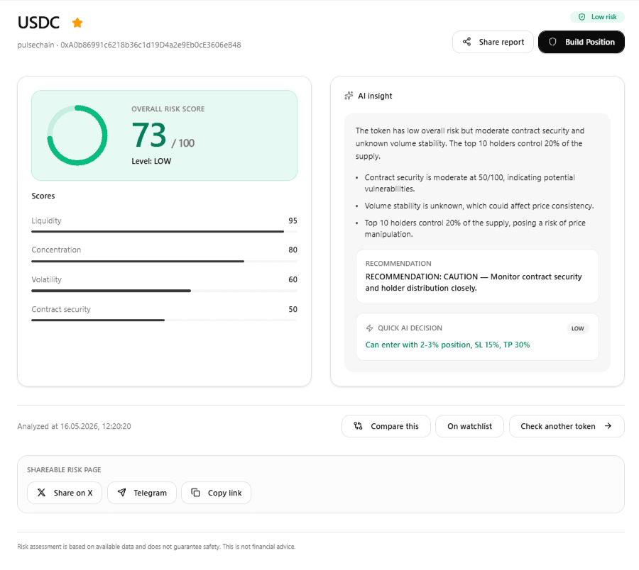 Risk Checker (light)